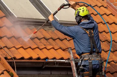 Démoussage et hydrofuge de toiture à Baleyssagues
